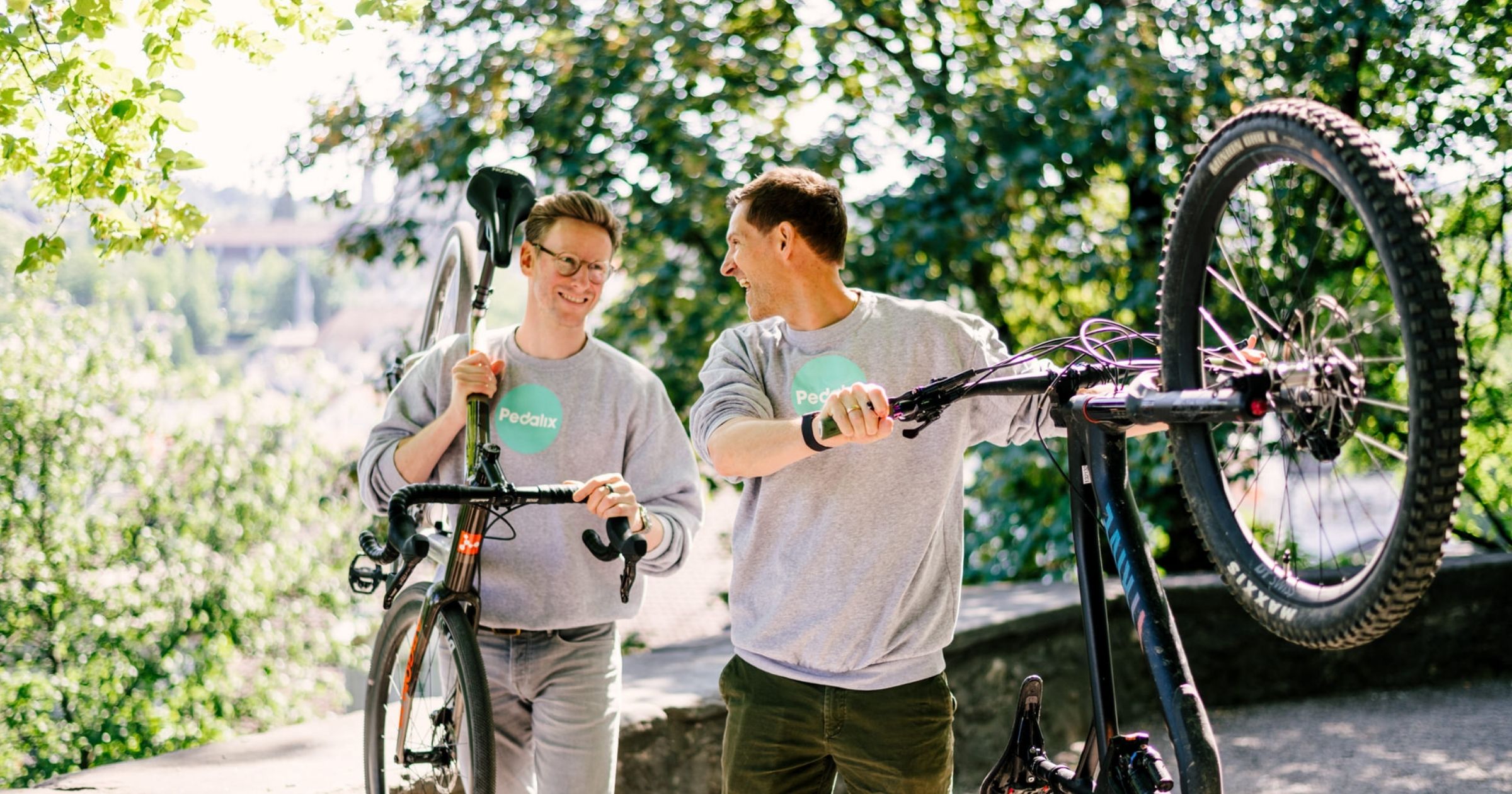 Dynamische Fahrradbewegung